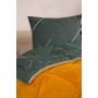 ETE HOMETEX ÇİFT KİŞİLİK LÜX WELSOFT YORGAN SETİ 195X215CM YANSIMA HARDAL 8696474231870